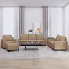 vidaXL Set di Divani 4 pz con Cuscini cappuccino in Similpelle