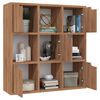 vidaXL Libreria Rovere Marrone 88,5x27,5x88 cm in Legno Multistrato