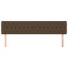 vidaXL Testiera 2 pz Marrone Scuro 90 x 7 x 78/88 cm in Tessuto