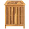 vidaXL Cassa da Giardino 114x50x58 cm in Legno Massello di Teak