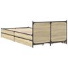vidaXL Giroletto Cassetti Rovere Sonoma 90x190 cm Legno Multistrato