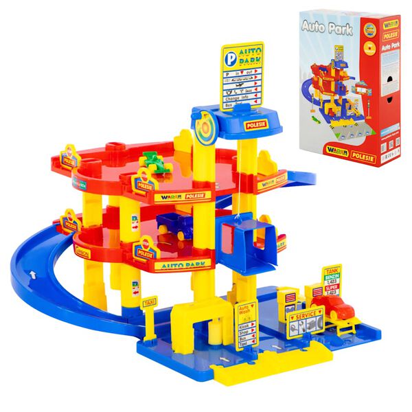 Polesie Wader Set Garage 5 pz con 3 Piani 59x59x51 cm in PP