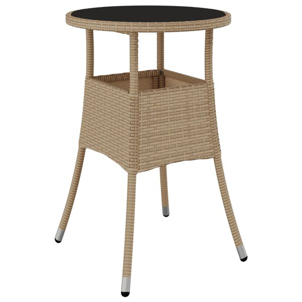 vidaXL Set da Pranzo da Giardino 5 pz con Cuscini Polyrattan e Vetro