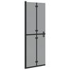 vidaXL Parete doccia walk-in Nero 70 x 6,5 x 190 cm