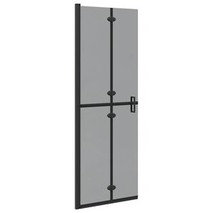 vidaXL Parete doccia walk-in Nero 70 x 6,5 x 190 cm