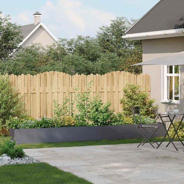 vidaXL Fioriera Antracite 360x40x40 cm in Acciaio Laminato a Freddo