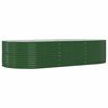 vidaXL Letto Giardino Acciaio Zincato 291x140x68 cm Verde