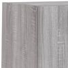 vidaXL Mobili TV a Muro con LED 8pz Grigio Sonoma Legno Multistrato