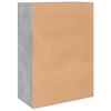 vidaXL Credenze 2 pz Grigio Cemento 60x31x84 cm in Legno Multistrato