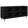 vidaXL Mobile TV 103,5 x 30 x 50 cm Rovere Nero Legno ingegnerizzato