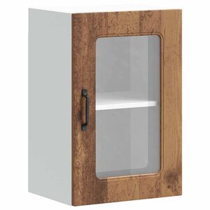 vidaXL Pensile da Cucina con Porta in Vetro Kalmar Legno Vecchio