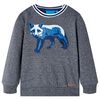 Felpa per Bambini Blu Marino M&eacute;lange 104