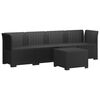vidaXL Divano da Giardino a 4 Posti in Stile Rattan PP Antracite
