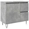 vidaXL Armadietto da Bagno Grigio Cemento 65x33x60cm in Truciolato