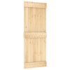 vidaXL Porta Scorrevole con Set Hardware 80x210 cm Legno Massello Pino