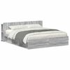 vidaXL Telaio del letto con storage Sonoma grigio 200 x 200 cm