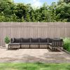 vidaXL Set Divani da Giardino 8 pz con Cuscini Antracite in Polyrattan