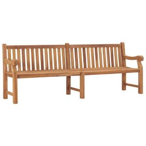 vidaXL Panca da Giardino 228 cm in Legno Massello di Teak