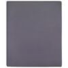 vidaXL Lenzuolo con Angoli Jersey Antracite 90x200 cm Cotone
