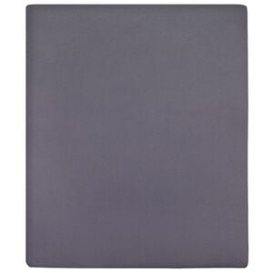 vidaXL Lenzuolo con Angoli Jersey Antracite 90x200 cm Cotone