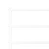 vidaXL Giroletto con Testiera Metallo Bianco 183x213 cm