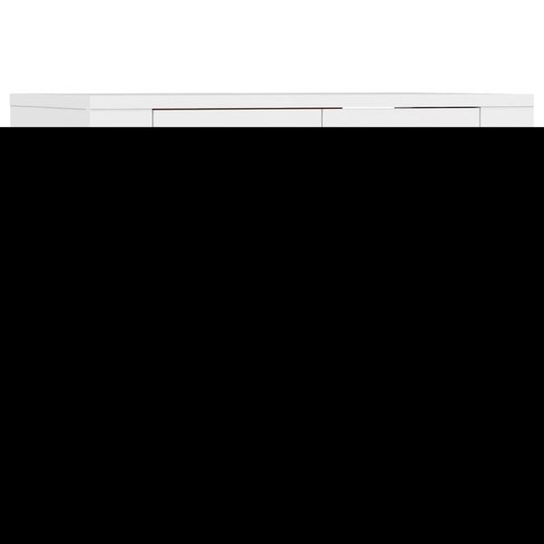 vidaXL Mobili Porta TV a Parete 2 pz Bianco 57x34,5x40 cm