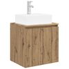 vidaXL Mobile Lavabo da Parete Rovere Artigianale 49,5 x 41 x 62,5 cm