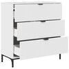 vidaXL Credenza Bianco Lucido 79,5 x 33 x 82 cm Legno multistrato