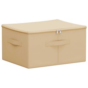 vidaXL Scatola di Stoccaggio Crema 43 x 34 x 23 cm Tessuto non tessuto
