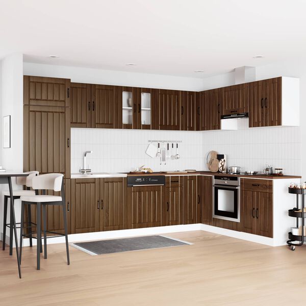 vidaXL Mobile da cucina Lucca Rovere Marrone 80 x 46 x 81,5 cm