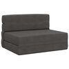 vidaXL Divano Letto Pieghevole Grigio Scuro 70 x 72 x 60 cm Tessuto