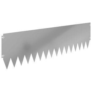 vidaXL Bordura per Prato 20 pcs 103 x 30 cm Acciaio Argento