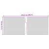 vidaXL Schermi Privacy da Giardino 10 pz Grigio Pietra 252,5x19 cm PVC