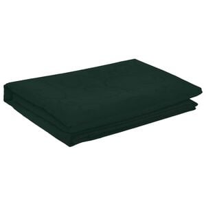 vidaXL Tovaglia da Tavolo Quadrato Verde Scuro 90 x 90 cm