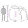 vidaXL Tenda porta biciclette con tetto Verde 218 x 156 x 180 cm