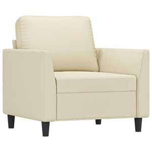 vidaXL Poltrona Crema 60 cm in Similpelle
