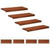 vidaXL Tappeti per scale 8 pz 80 x 30 x 2 cm Marrone