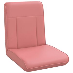 vidaXL Sedia a pavimento regolabile Rosa Similpelle