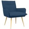 vidaXL Poltrona Blu Tessuto