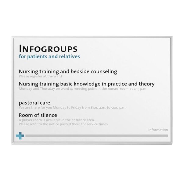 MOEDEL Targhetta Informativa A4 Argento