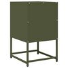 vidaXL Comodino Verde Oliva 36x39x60,5 cm in Acciaio Laminato a Freddo