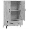vidaXL Credenza Grigio Cemento 69,5x31x115 cm in Legno Multistrato