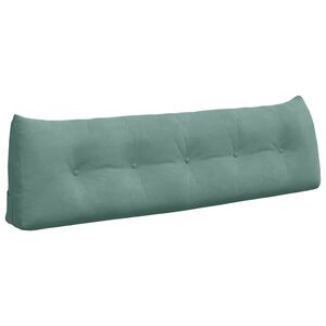 vidaXL Cuscino per Schiena Verde Mare 160 x 24 x 50 cm Velluto