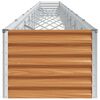 vidaXL Letto rialzato da giardino 970 x 50 x 36 cm Acciaio zincato