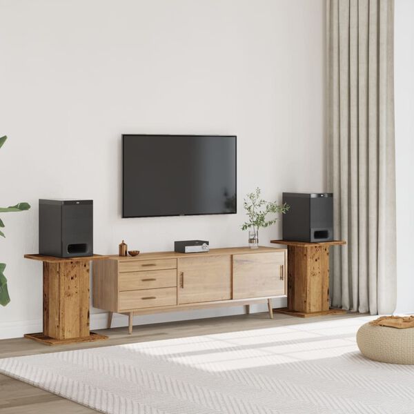 vidaXL Supporti Altoparlanti 2 pz Legno 30x30x60 cm Legno Multistrato