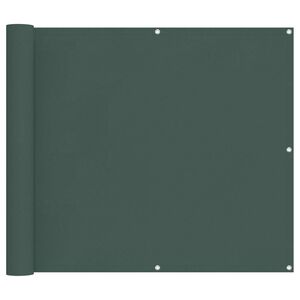 vidaXL Schermo da balcone Verde Scuro 100 x 1000 cm Tessuto Oxford