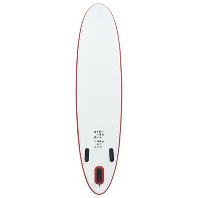 vidaXL Set Tavola da SUP e Surf Gonfiabile Rosso e Bianco