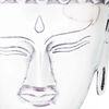 vidaXL Testa di Buddha Decorazione in Alluminio Argento