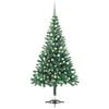 vidaXL Albero di Natale Preilluminato con Palline 120 cm 230 Rami
