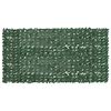 vidaXL Paravento da Balcone con Foglie Verde Scuro 300x150 cm